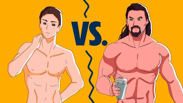 Porque un hombre presume musculos a una mujer?